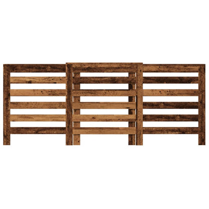 Copertura Termosifone Legno Antico 205X21,5X83,5 Cm Multistrato Rovere Fumo
