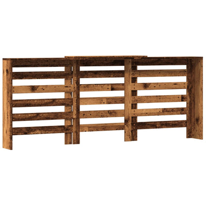 Copertura Termosifone Legno Antico 205X21,5X83,5 Cm Multistrato Rovere Fumo