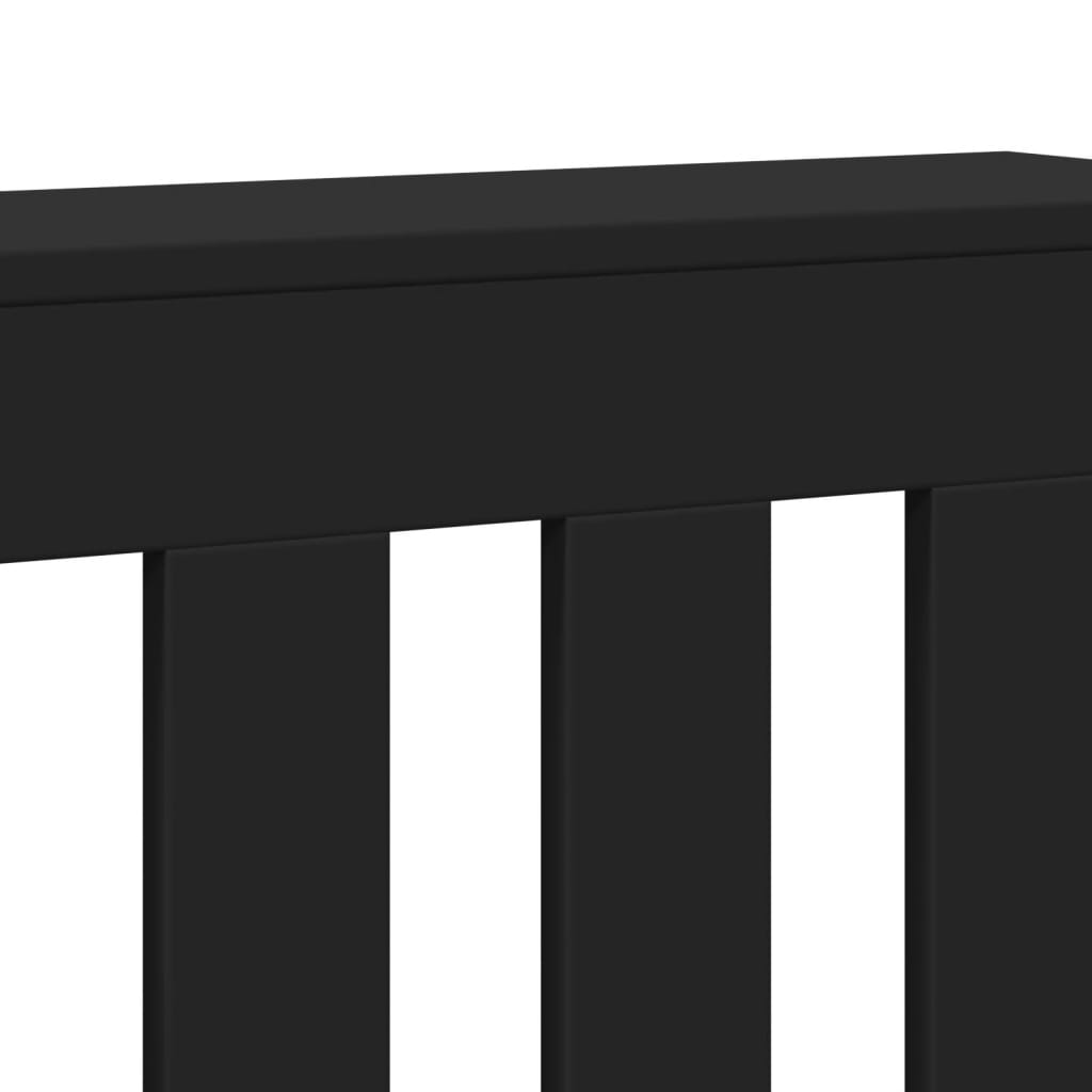 Copertura Termosifone Nera 104X20X82 Cm Legno Multistrato