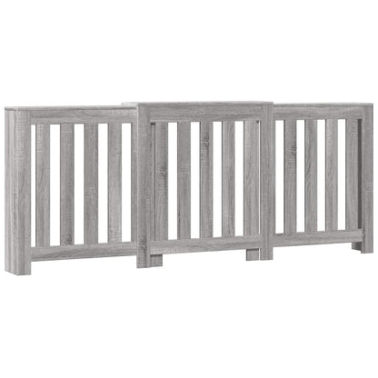 Copertura Termosifone 205X21,5X83,5Cm Multistrato Grigio Sonoma