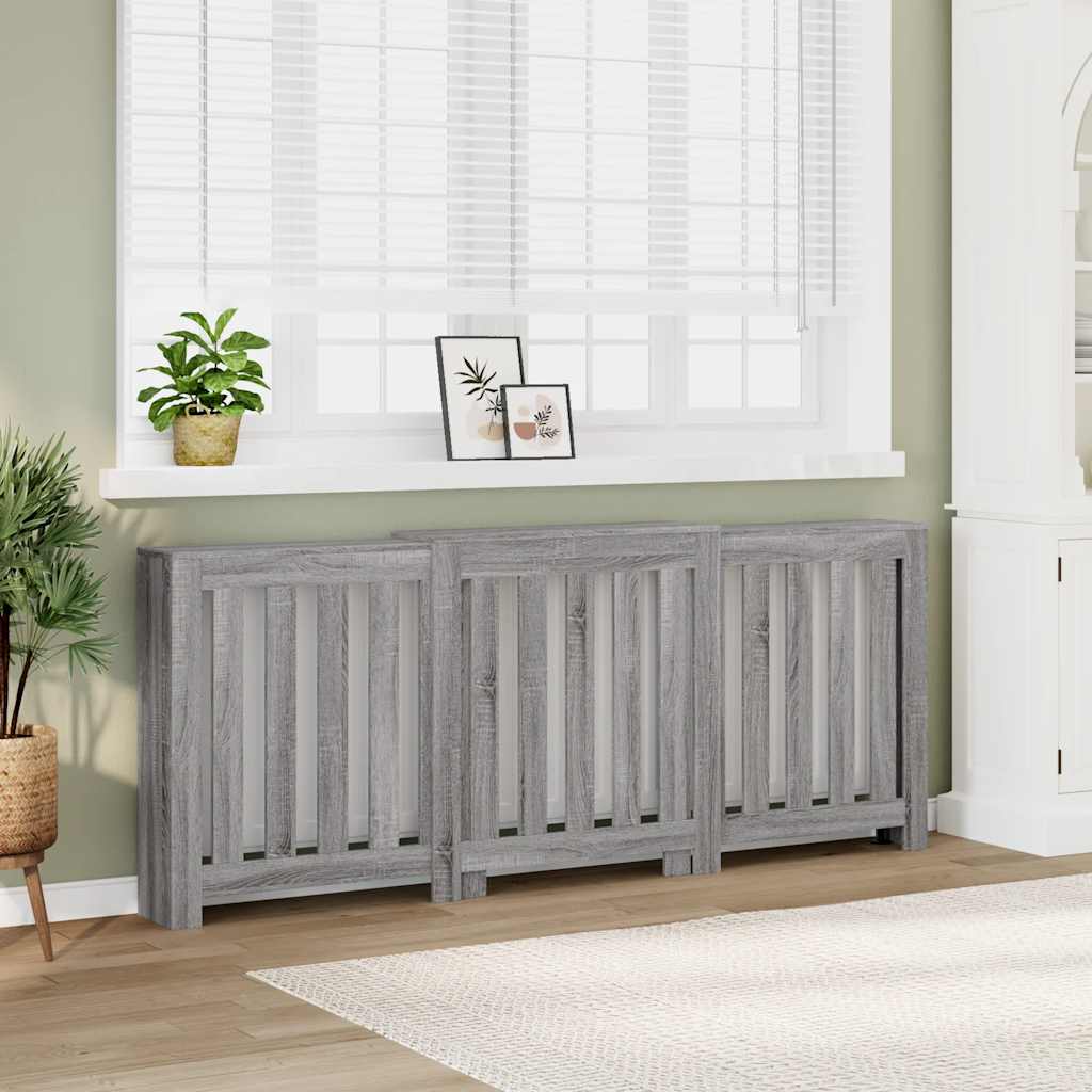 Copertura Termosifone 205X21,5X83,5Cm Multistrato Grigio Sonoma