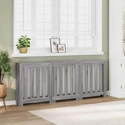 Copertura Termosifone 205X21,5X83,5Cm Multistrato Grigio Sonoma