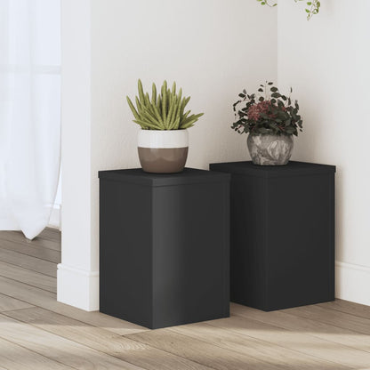 Supporti Per Piante 2 Pz Bianchi 30X30X50Cm Legno Multistrato