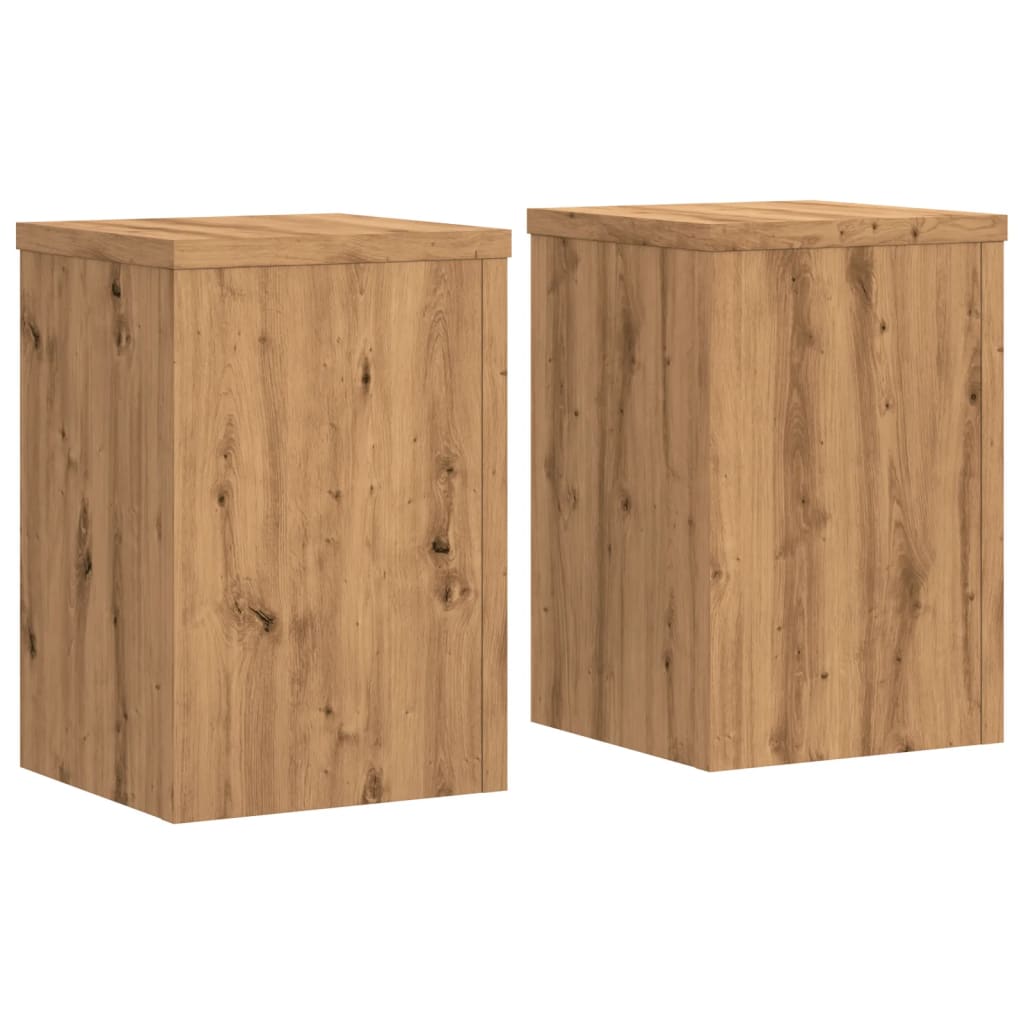 Supporti Per Piante 2 Pz Rovere 20X20X30 Cm In Multistrato