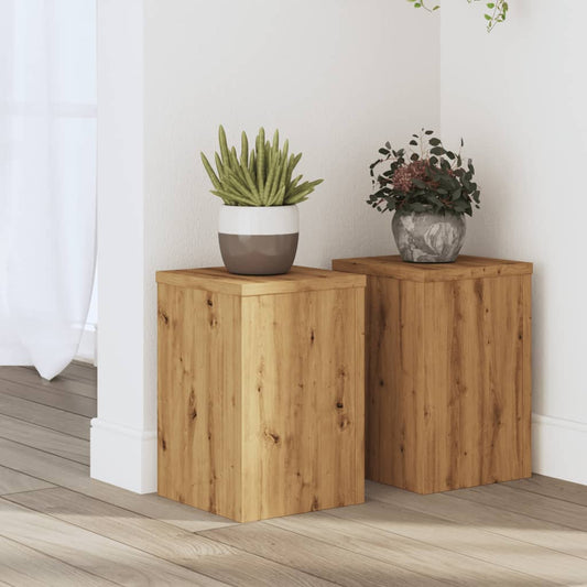 Supporti Per Piante 2 Pz Rovere 20X20X30 Cm In Multistrato
