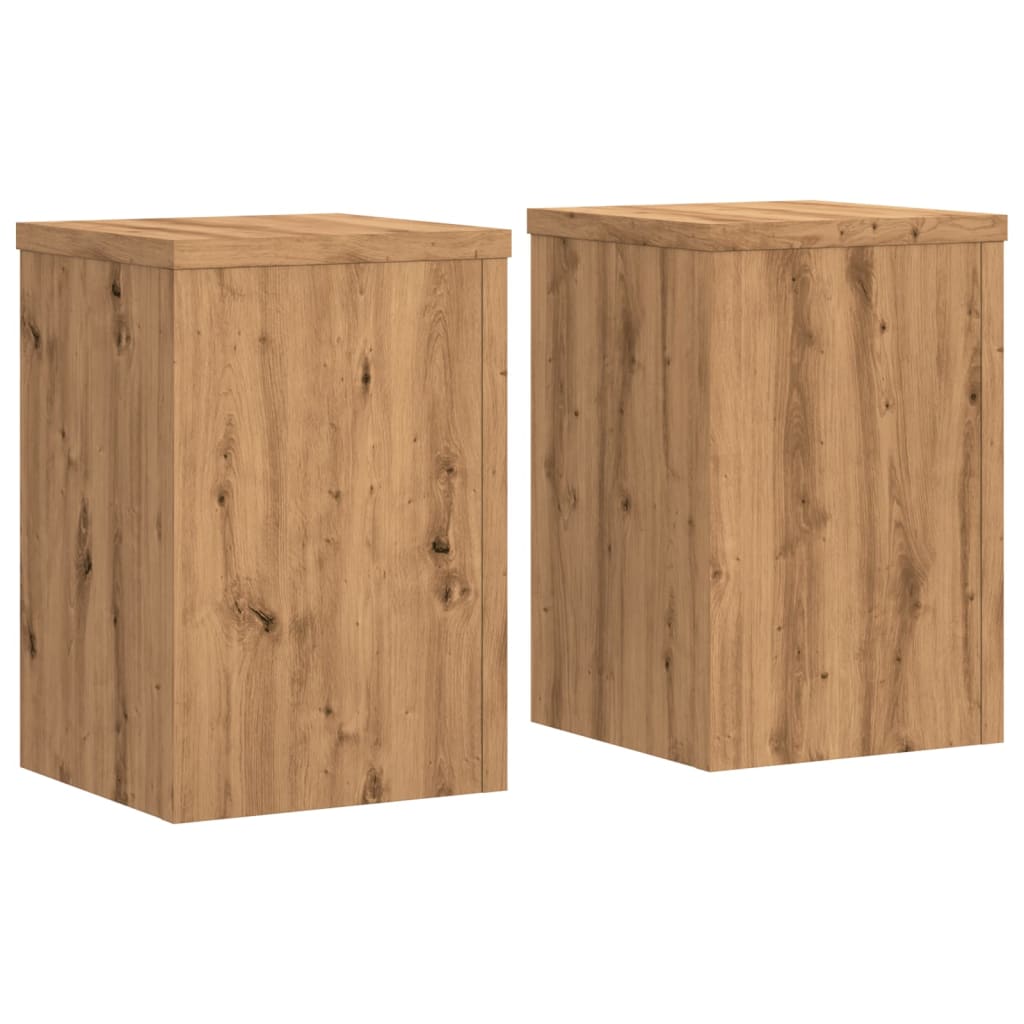Supporti Per Piante 2 Pz Rovere 25X25X35 Cm In Multistrato