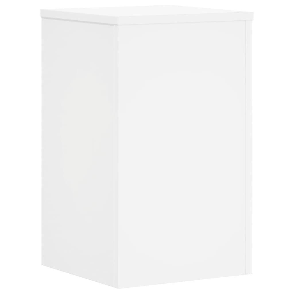 Supporti Per Piante 2 Pz Bianchi 30X30X50Cm Legno Multistrato