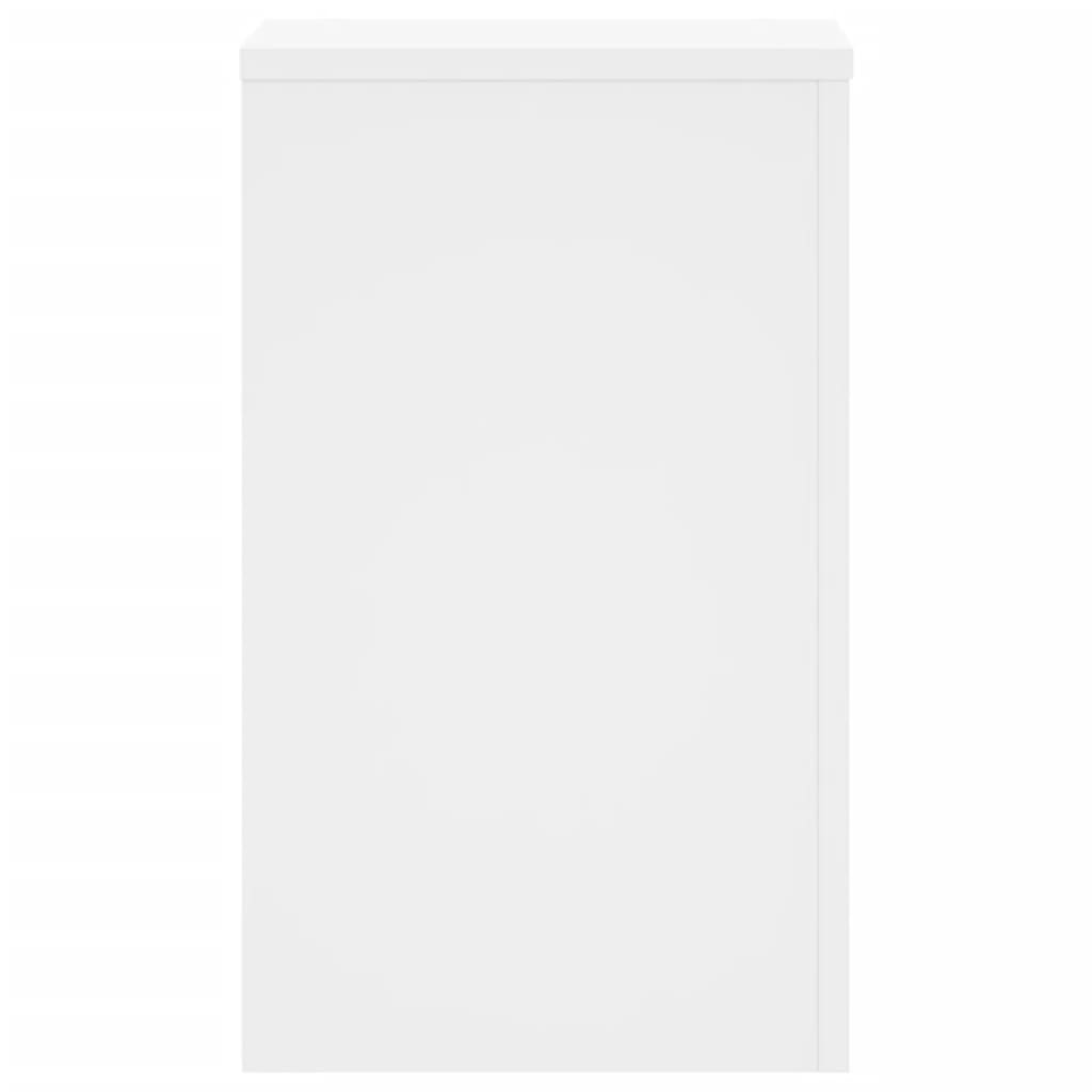 Supporti Per Piante 2 Pz Bianchi 30X30X50Cm Legno Multistrato