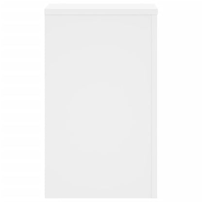 Supporti Per Piante 2 Pz Bianchi 30X30X50Cm Legno Multistrato