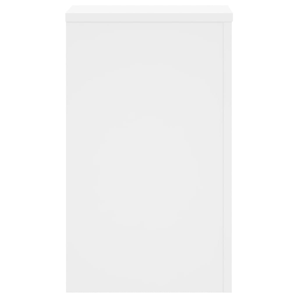 Supporti Per Piante 2 Pz Bianchi 30X30X50Cm Legno Multistrato