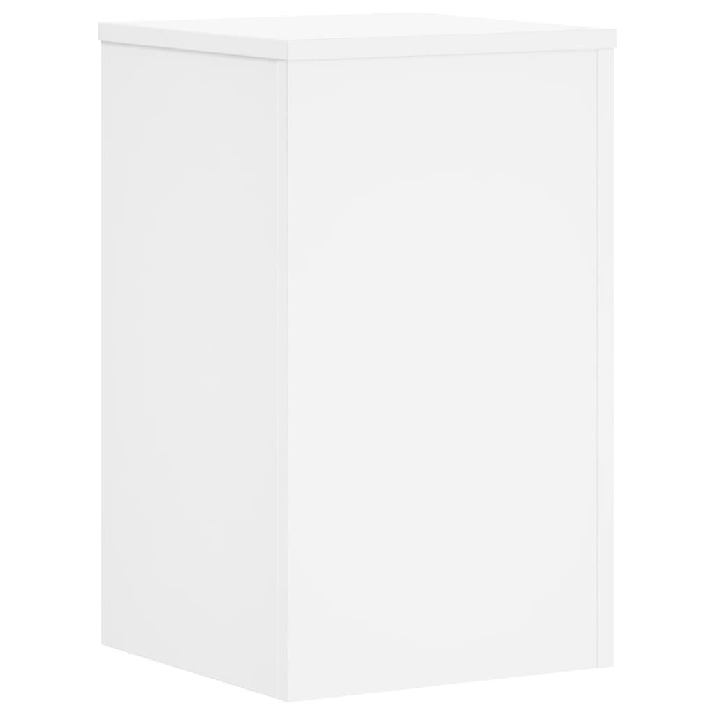 Supporti Per Piante 2 Pz Bianchi 30X30X50Cm Legno Multistrato