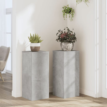 Supporti Per Piante 2 Pz Bianchi 30X30X50Cm Legno Multistrato