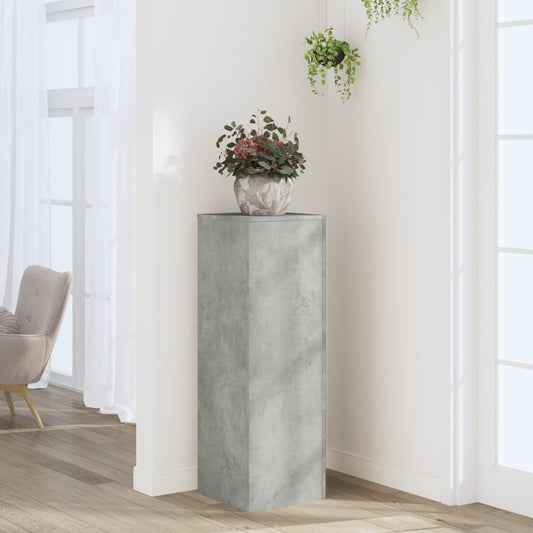 Supporto Per Piante Grigio 33X33X100 Cm In Truciolato
