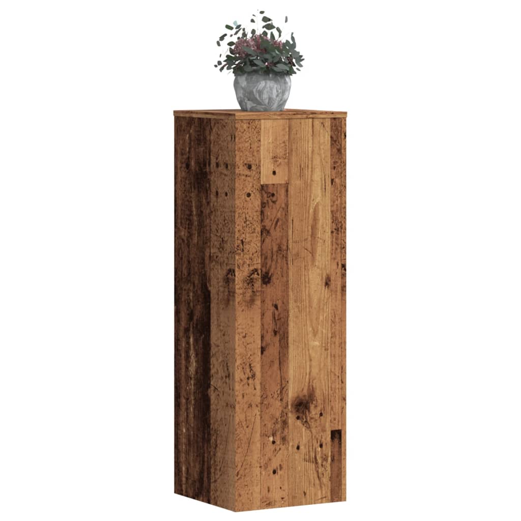Supporto Per Piante Legno Vecchio 33X33X100 Cm In Truciolato