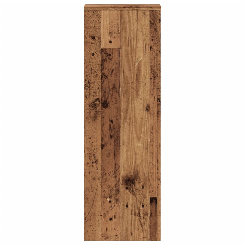 Supporto Per Piante Legno Vecchio 33X33X100 Cm In Truciolato