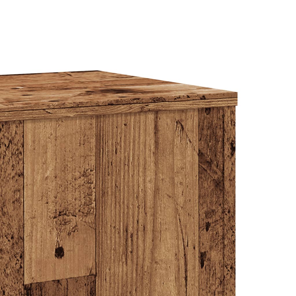 Supporto Per Piante Legno Vecchio 33X33X100 Cm In Truciolato