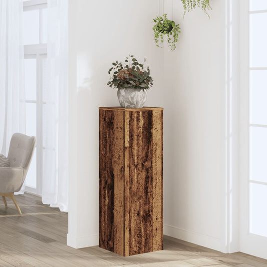 Supporto Per Piante Legno Vecchio 33X33X100 Cm In Truciolato