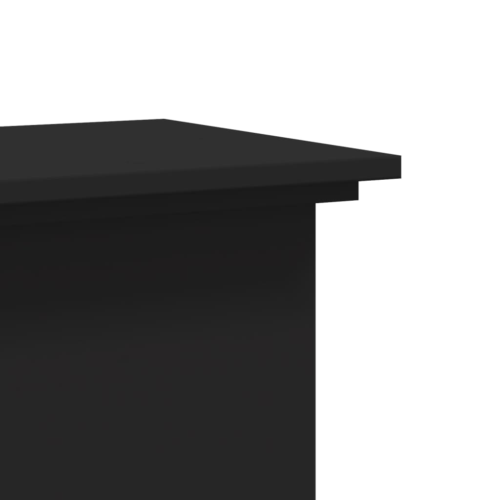 Supporto Per Piante Nero 33X33X80 Cm In Truciolato