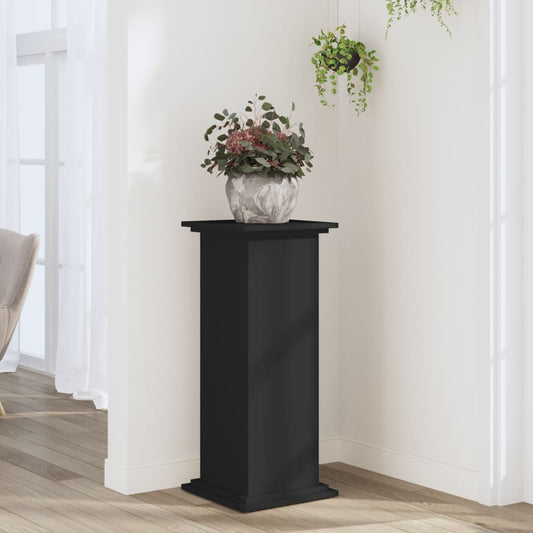 Supporto Per Piante Nero 33X33X80 Cm In Truciolato