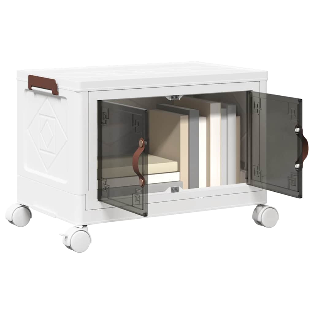 Scatola Portaoggetti Con Ruote 3 Livelli 28 L 48,5X29,5X86 Cm