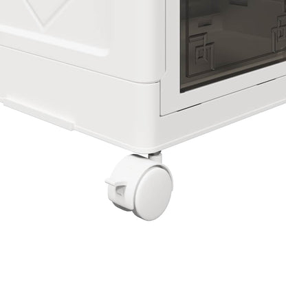 Scatola Portaoggetti Con Ruote 3 Livelli 28 L 48,5X29,5X86 Cm