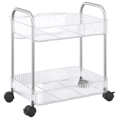Carrello Portaoggetti A 2 Livelli 37X28X43,5 Cm In Acrilico