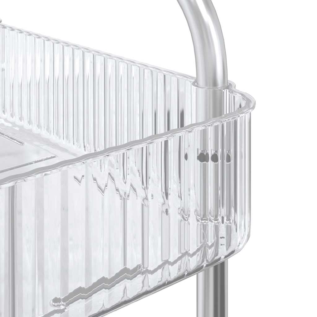 Carrello Portaoggetti A 2 Livelli 37X28X43,5 Cm In Acrilico