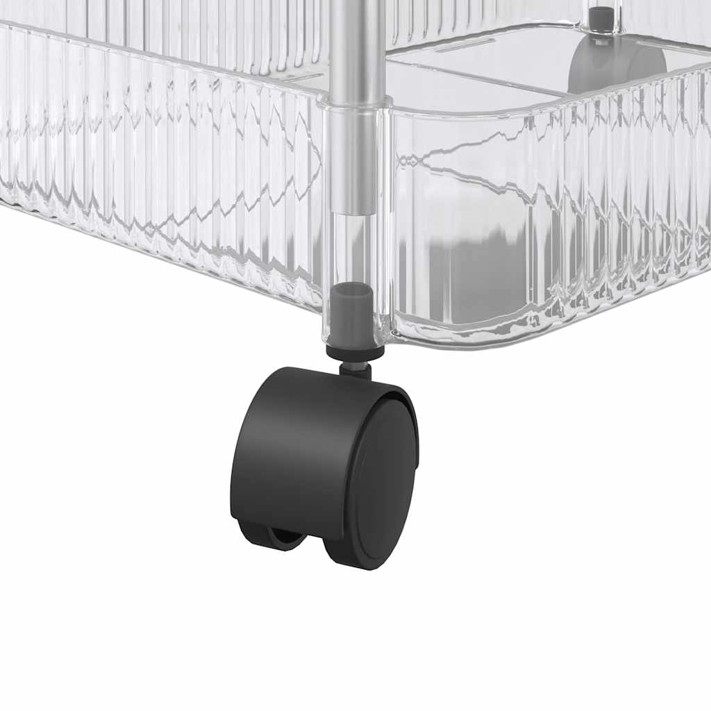 Carrello Portaoggetti A 2 Livelli 37X28X43,5 Cm In Acrilico