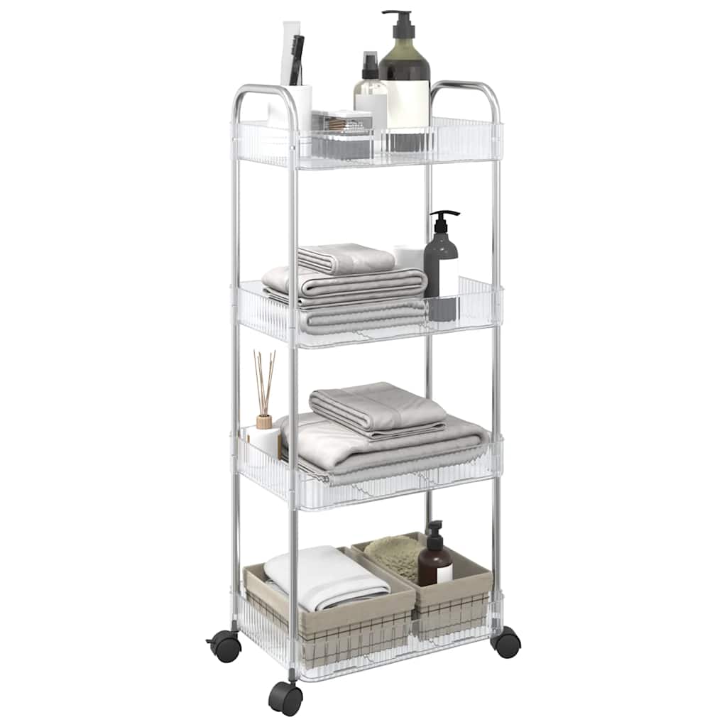 Carrello Portaoggetti A 2 Livelli 37X28X43,5 Cm In Acrilico
