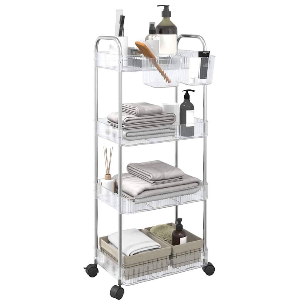 Carrello Portaoggetti A 2 Livelli 37X28X43,5 Cm In Acrilico