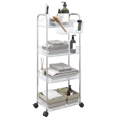 Carrello Portaoggetti A 2 Livelli 37X28X43,5 Cm In Acrilico