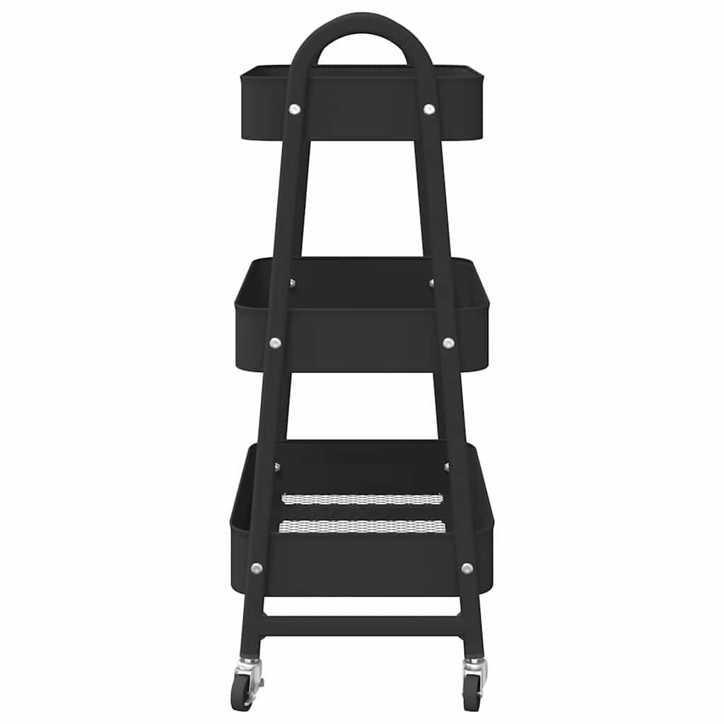 Carrello Portaoggetti A 3 Ripiani 42X41,5X77 Cm In Acciaio