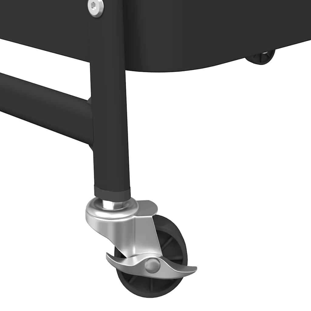 Carrello Portaoggetti A 3 Ripiani 42X41,5X77 Cm In Acciaio