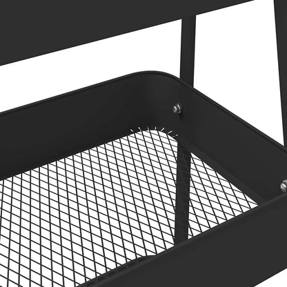 Carrello Portaoggetti A 3 Ripiani 42X41,5X77 Cm In Acciaio