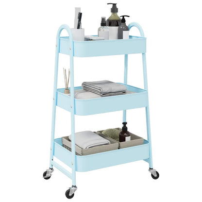 Carrello Portaoggetti A 3 Ripiani 42X41,5X77 Cm In Acciaio