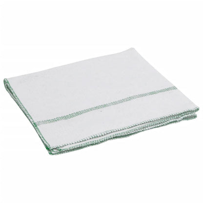 Panni Per La Pulizia 10Pz Righe Bianche E Verdi 50X60 Cm