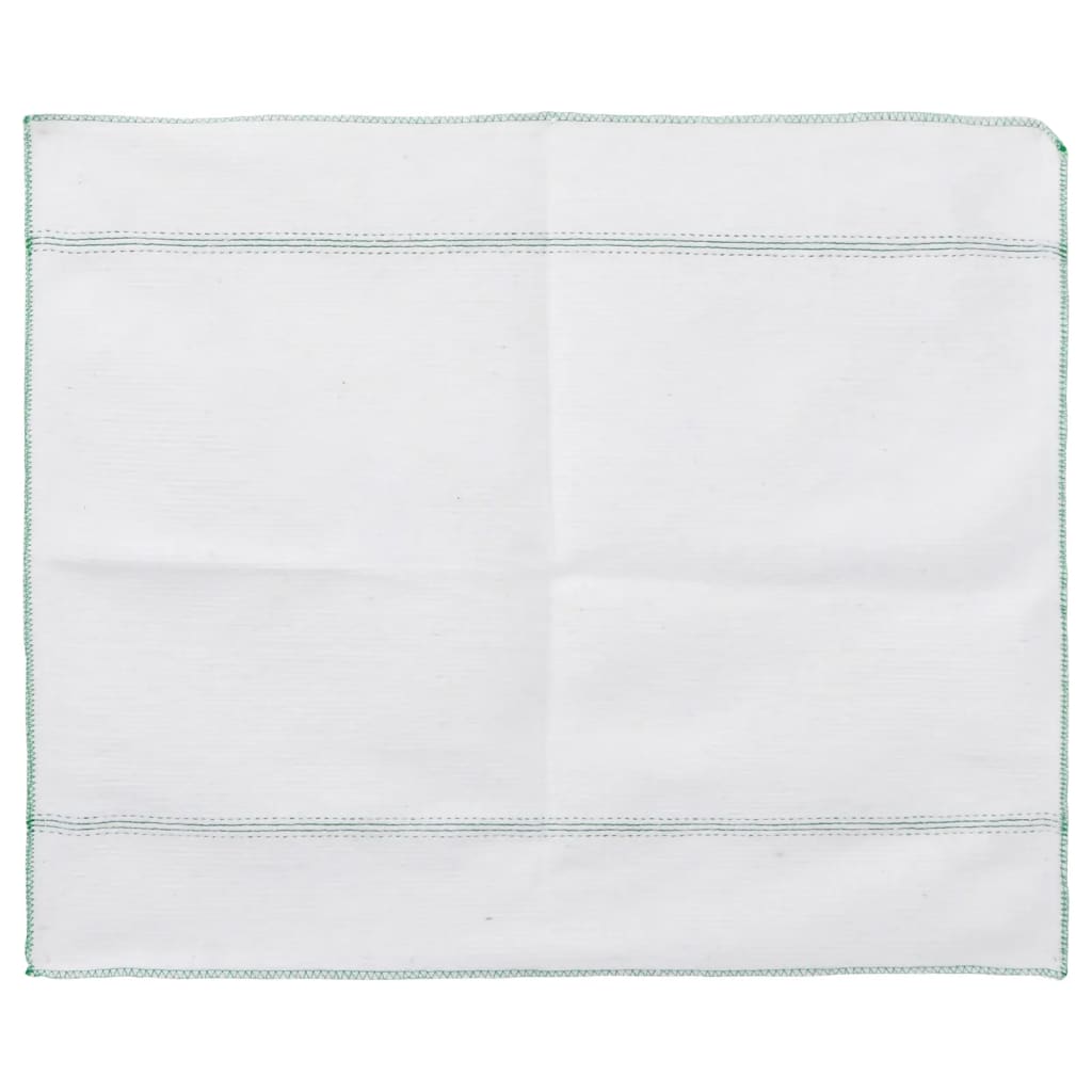Panni Per La Pulizia 10Pz Righe Bianche E Verdi 50X60 Cm