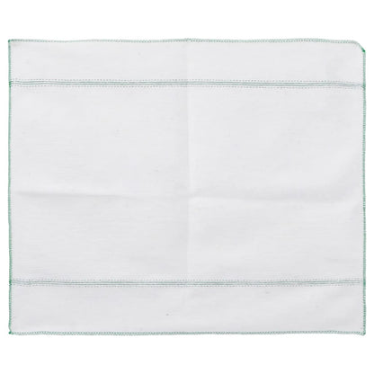 Panni Per La Pulizia 10Pz Righe Bianche E Verdi 50X60 Cm
