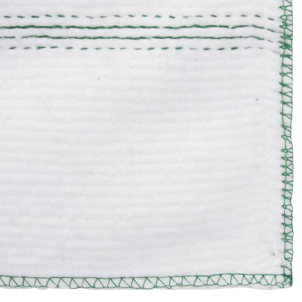 Panni Per La Pulizia 10Pz Righe Bianche E Verdi 50X60 Cm