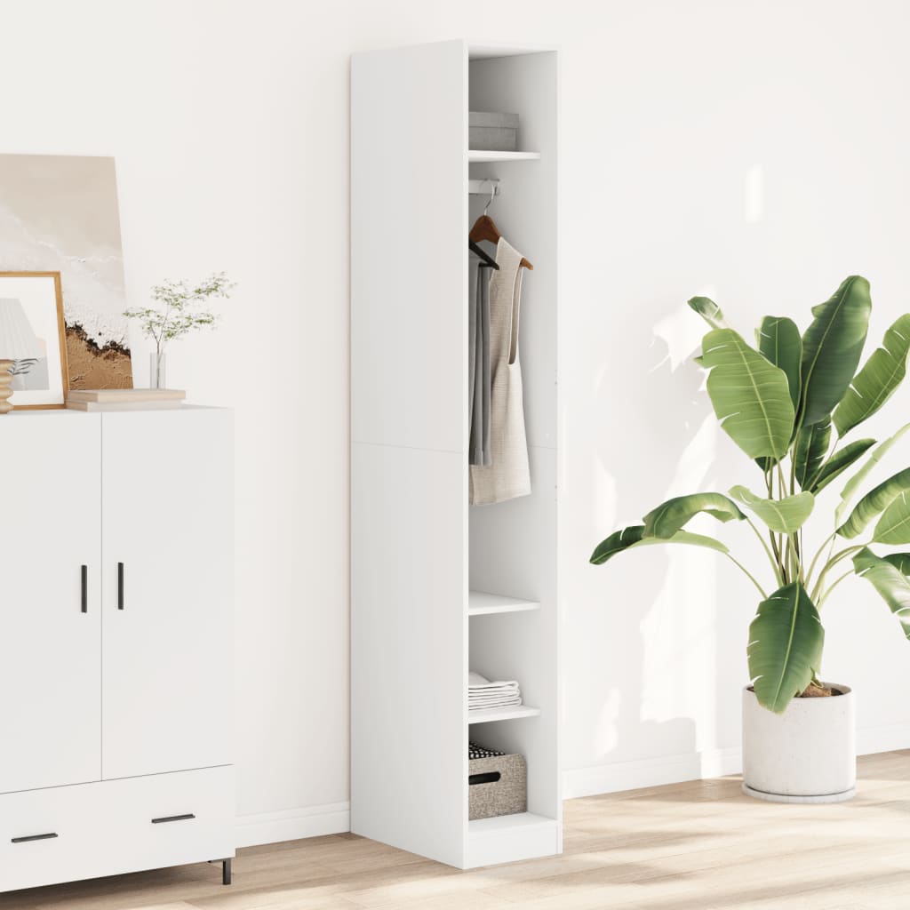 Armadio Con Cassetti In Legno Multistrato Bianco