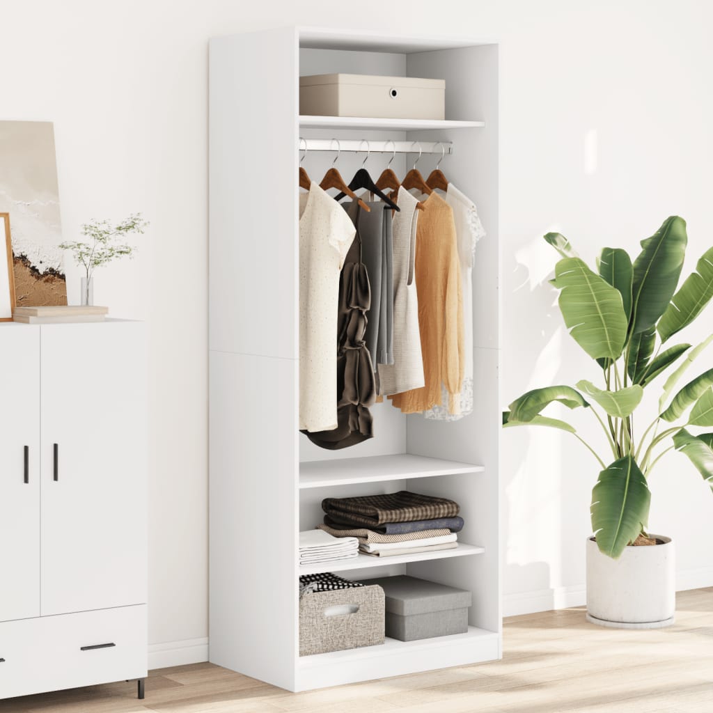 Armadio Con Cassetti In Legno Multistrato Bianco