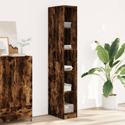 Armadio Con Cassetti Legno Multistrato Rovere Fumo
