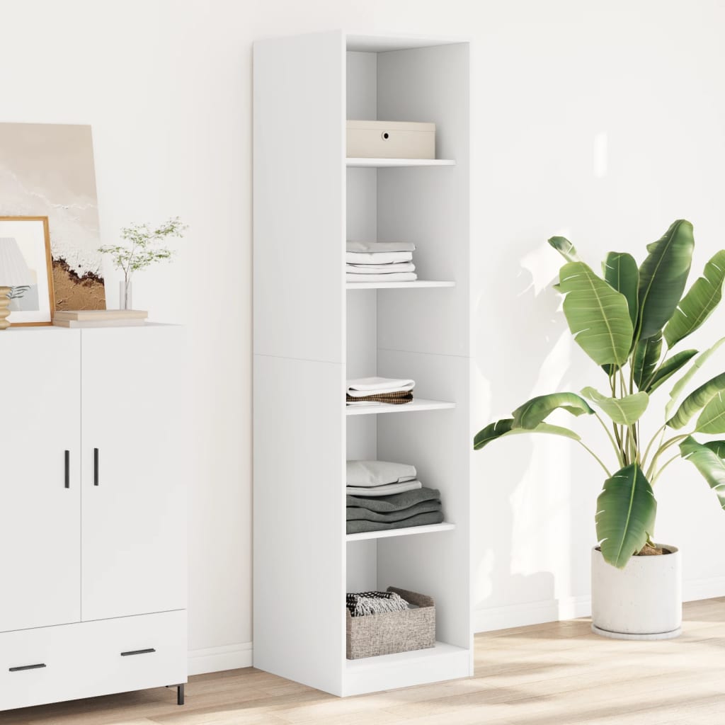 Armadio Con Cassetti In Legno Multistrato Bianco