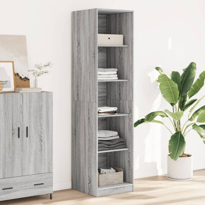 Armadio In Legno Multistrato Grigio Sonoma
