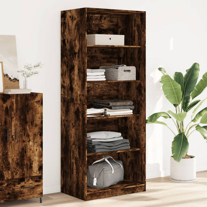 Armadio Con Cassetti Legno Multistrato Rovere Fumo