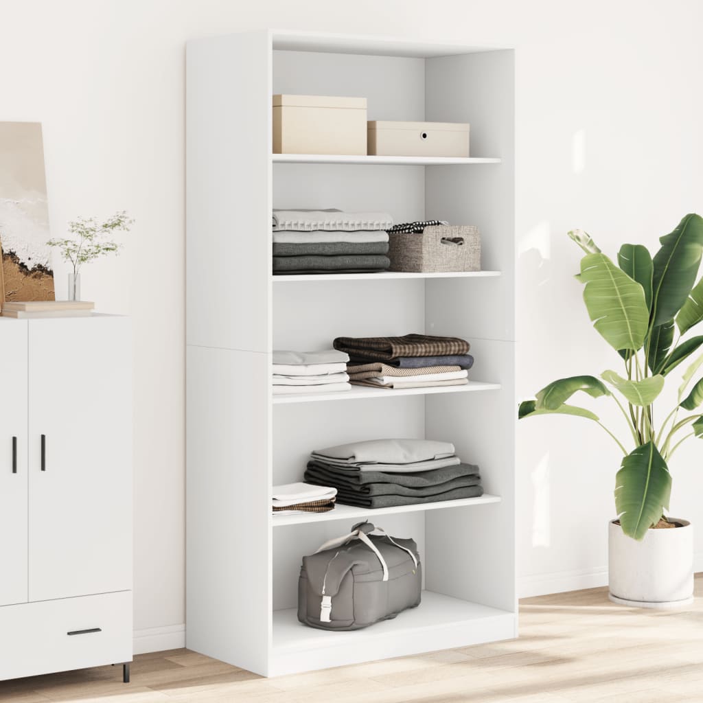 Armadio Con Cassetti In Legno Multistrato Bianco