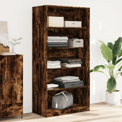 Armadio Con Cassetti Legno Multistrato Rovere Fumo
