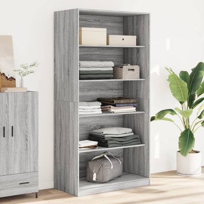 Armadio In Legno Multistrato Grigio Sonoma