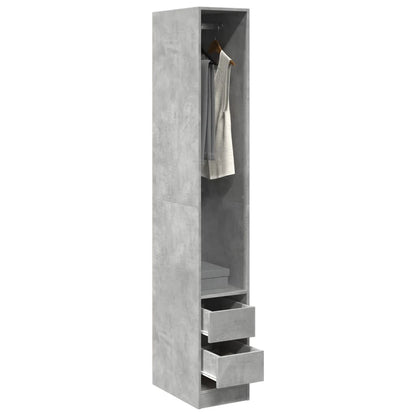 Armadio In Legno Multistrato Grigio Cemento