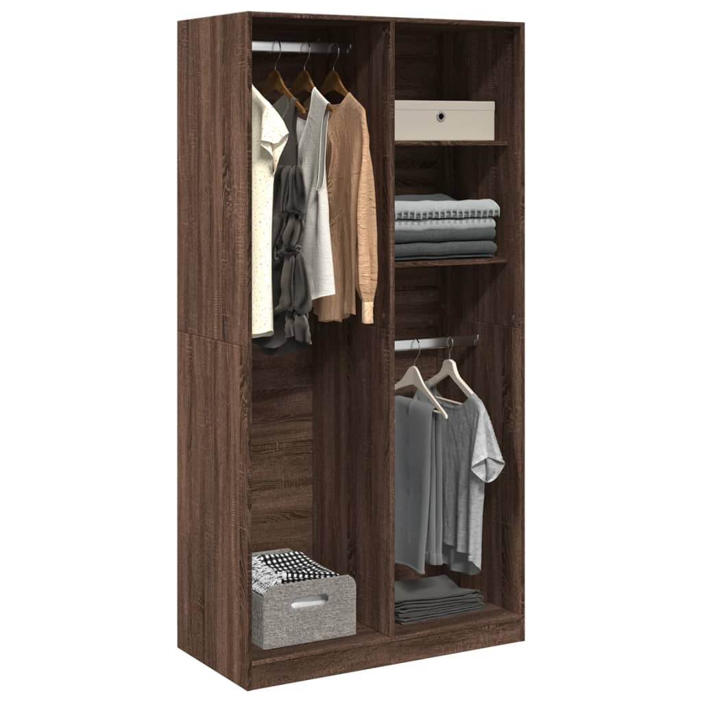 Armadio In Legno Multistrato Rovere Marrone